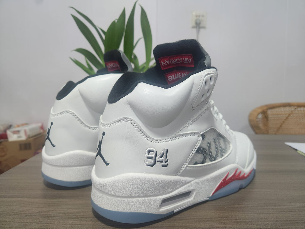 Supreme x Air Jordan 5 Retro "White"
