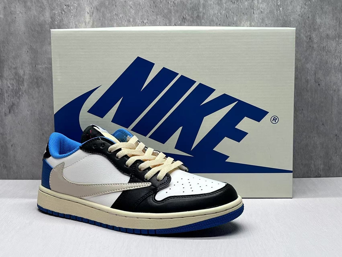Air Jordan 1 Low Black and White Sneakers