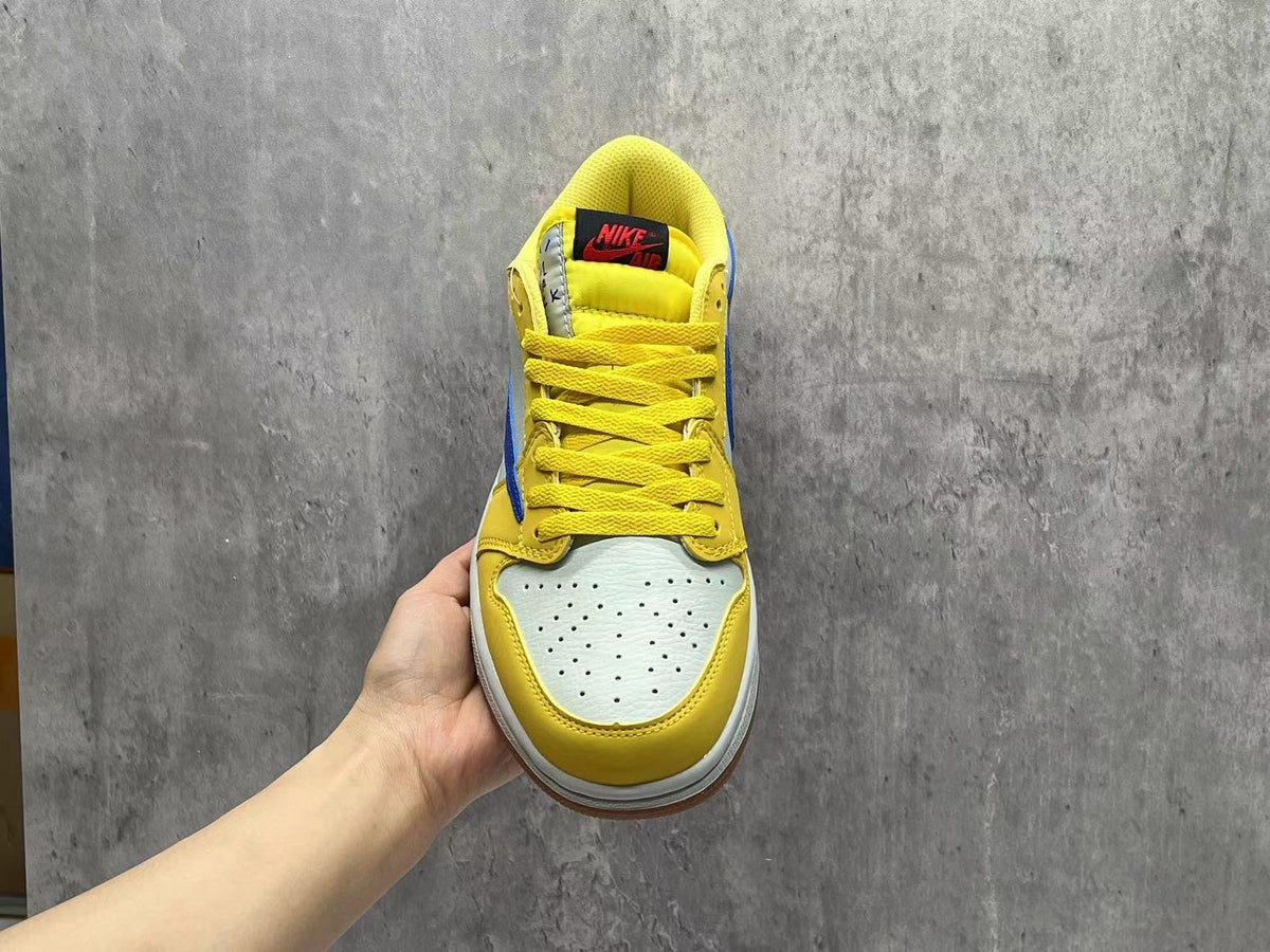 Air Jordan 1 Low 'Pollen' Sneakers -,Yellow / White / Blue