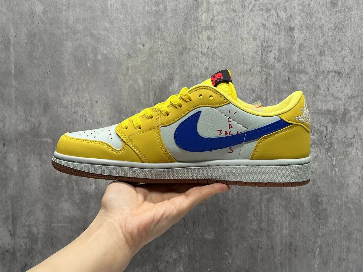 Air Jordan 1 Low 'Pollen' Sneakers -,Yellow / White / Blue