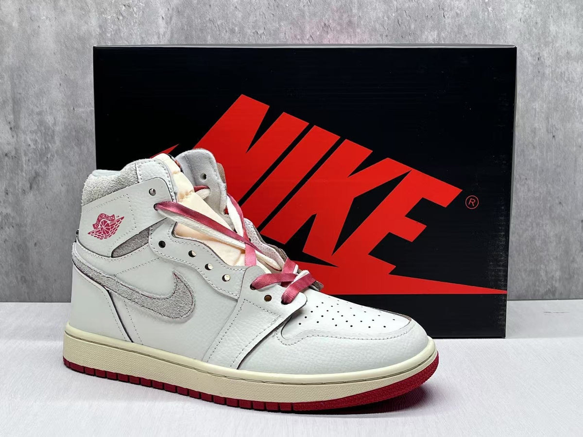 Nike Air Jordan 1 High OG Sneakers - Sail / Cinnabar-Light Bone