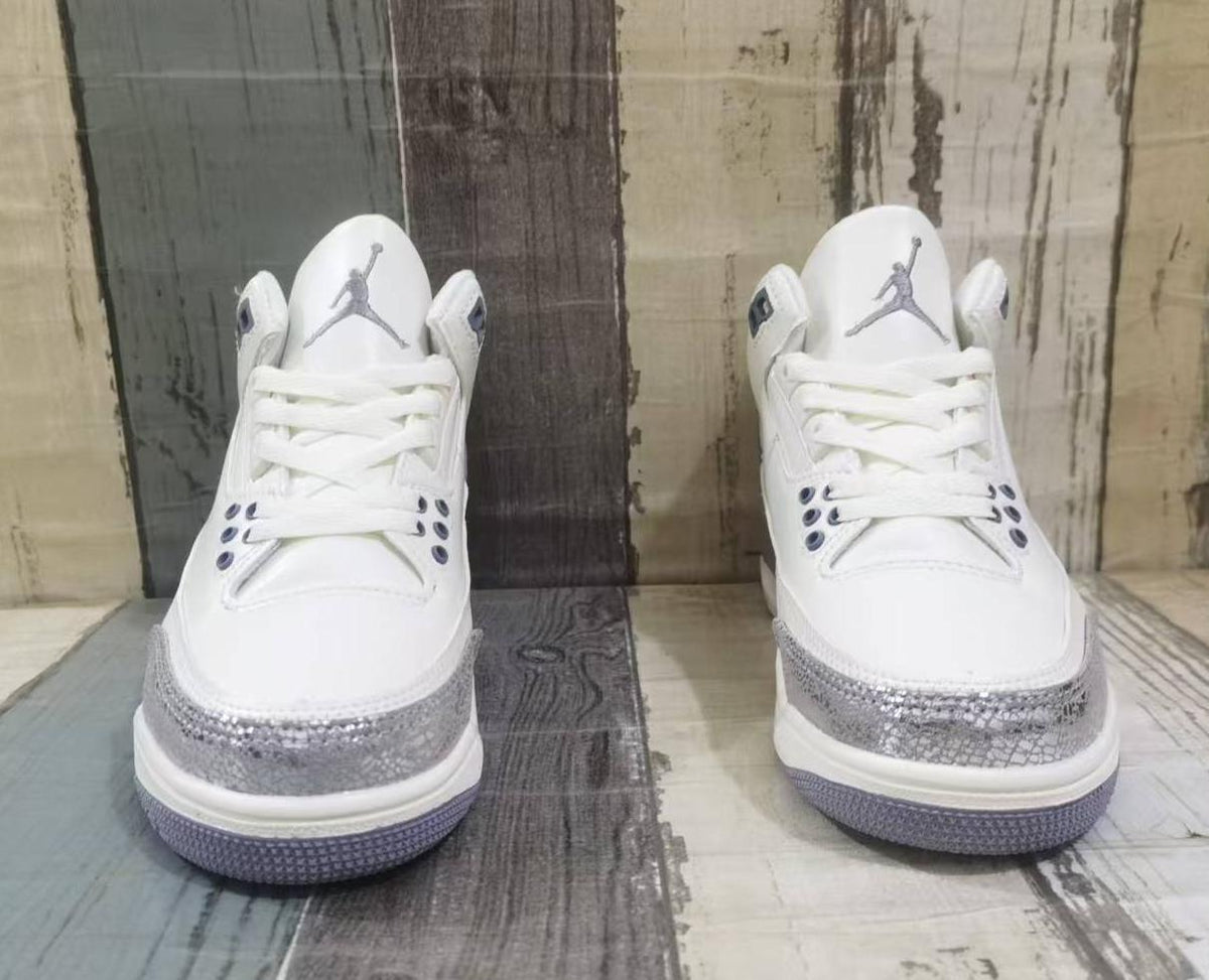 Air Jordan 3 Retro "Sail Cement Grey Metallic Silver"