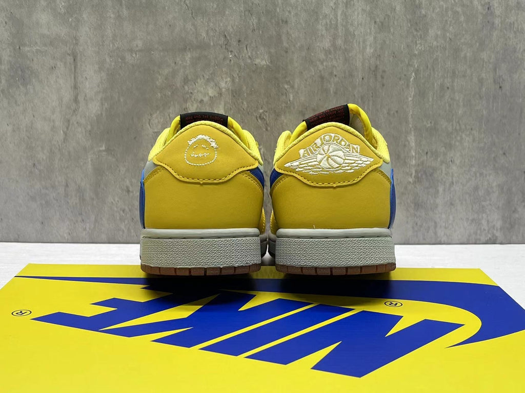 Air Jordan 1 Low 'Pollen' Sneakers -,Yellow / White / Blue