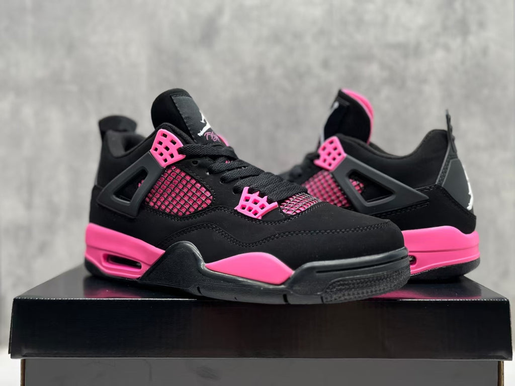 Women's Air Jordan 4 Retro Black Pink