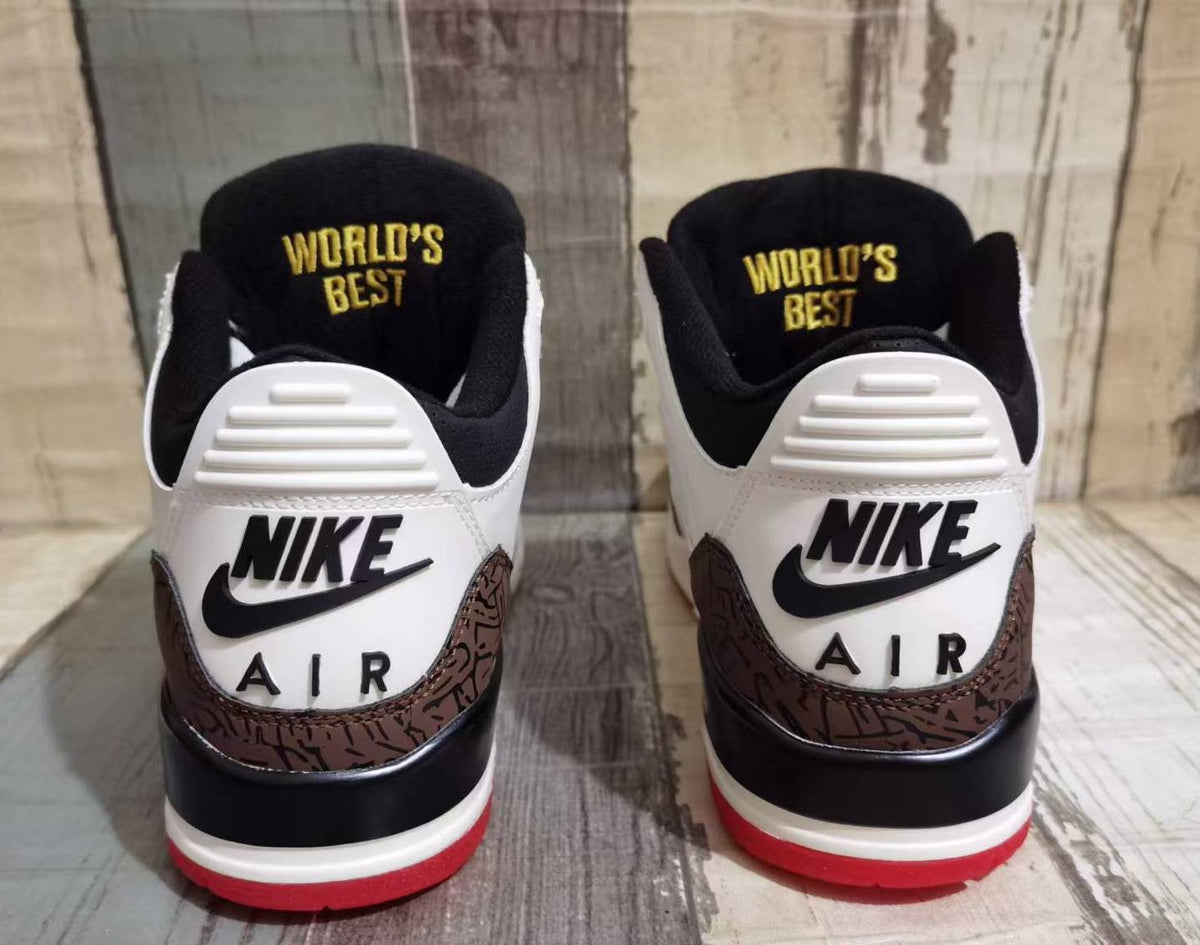 Air Jordan 3 'World's Best Dad' Sail / University Red