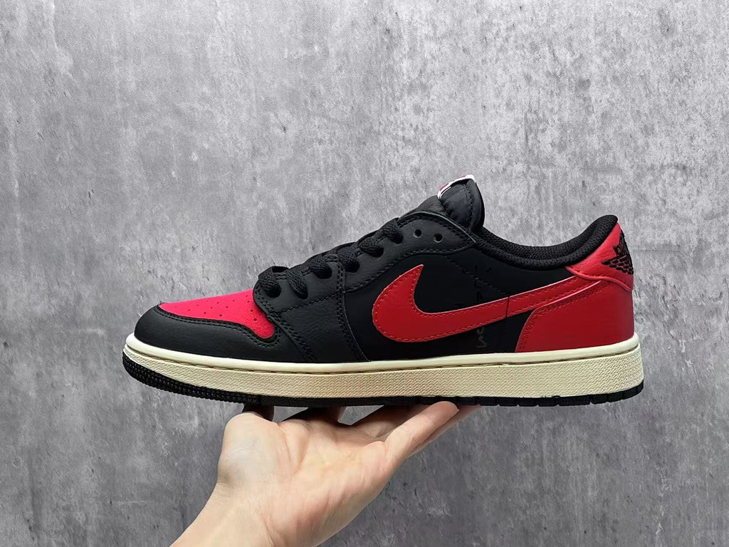 Nike Jordan Air Jordan 1 Retro Low OG 'Banned' Sneakers - Black / Varsity Red