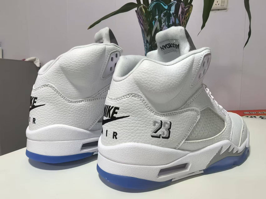 Men's Air Jordan 5 Retro OG "White Black Metallic Silver"