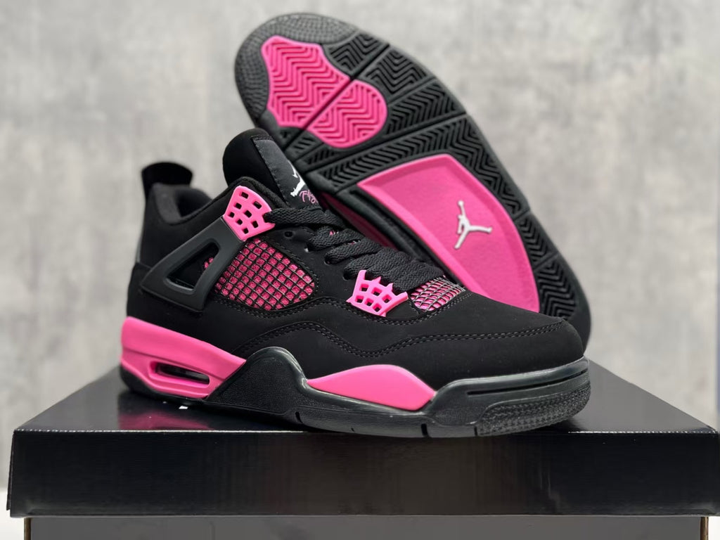 Women's Air Jordan 4 Retro Black Pink