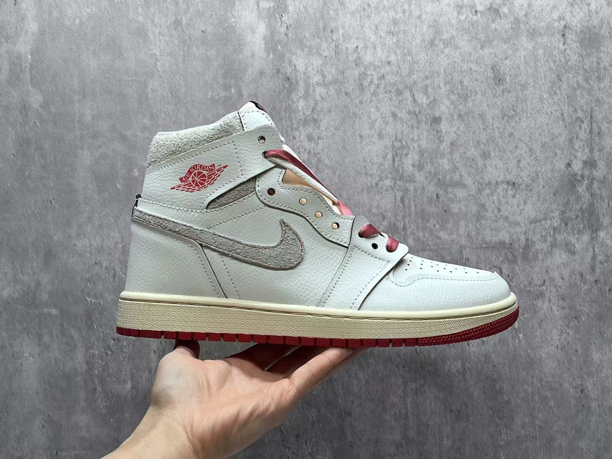 Nike Air Jordan 1 High OG Sneakers - Sail / Cinnabar-Light Bone