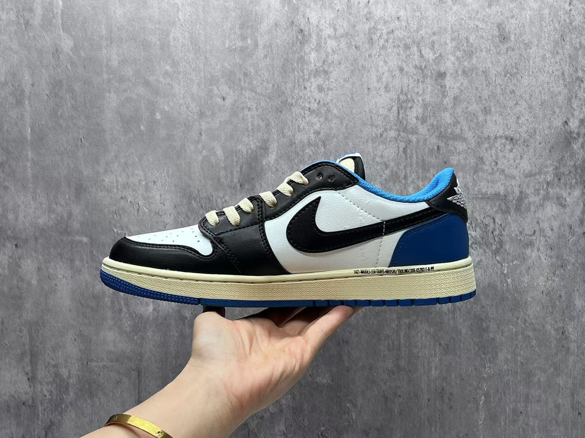 Air Jordan 1 Low Black and White Sneakers