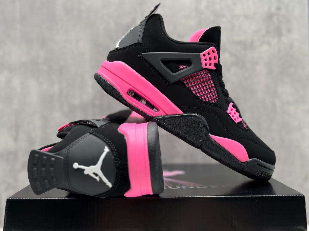 Women's Air Jordan 4 Retro Black Pink