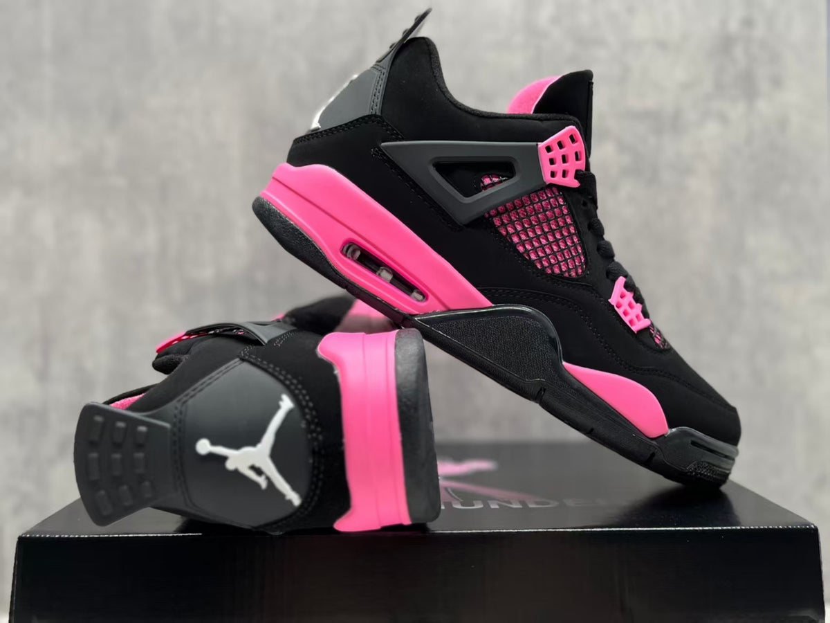 Women's Air Jordan 4 Retro Black Pink