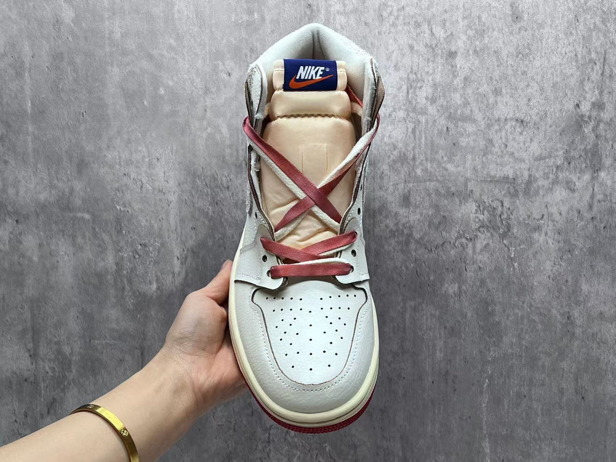 Nike Air Jordan 1 High OG Sneakers - Sail / Cinnabar-Light Bone