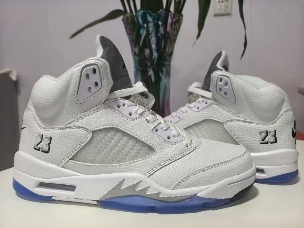 Men's Air Jordan 5 Retro OG "White Black Metallic Silver"